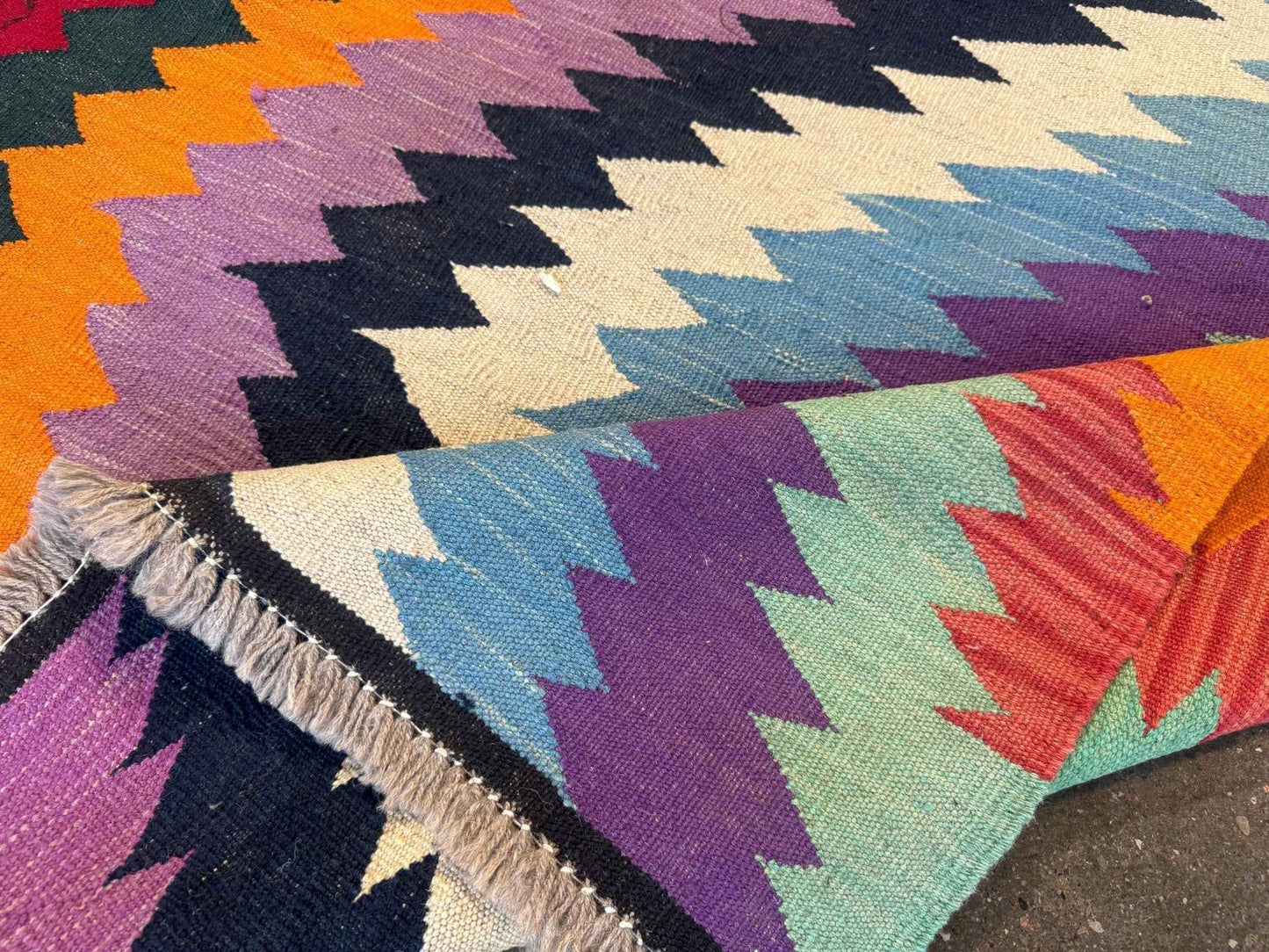 Afghan Maimana Kilim Rug | 3' 6" x 5'