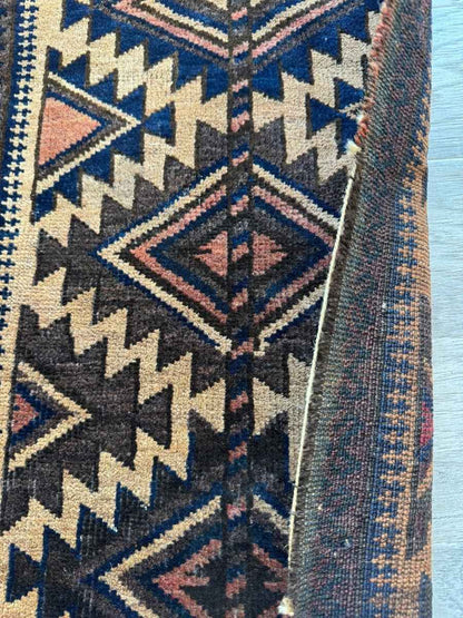 Antique Baluch Bag Face Rug | 1' 6" x 3' 2"