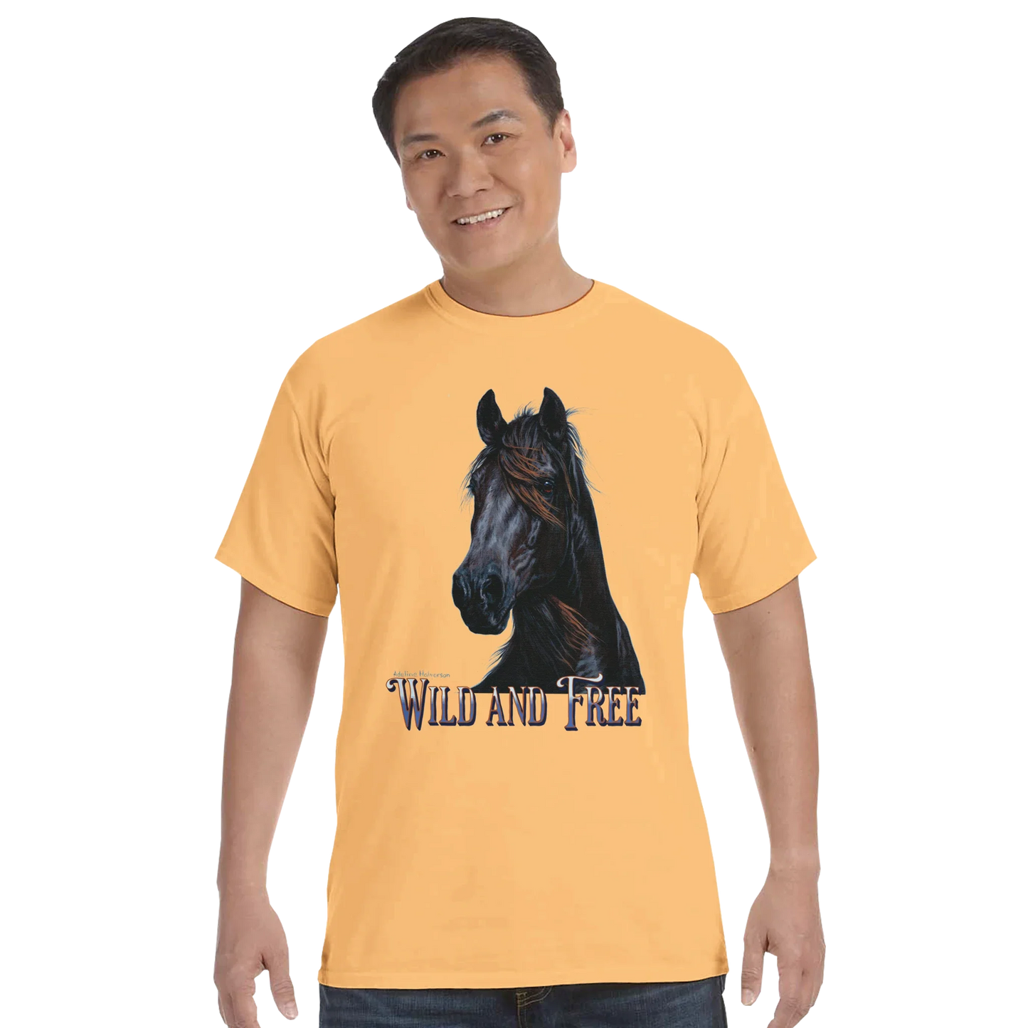 Wild and Free Comfort Colors Unisex T-Shirt – 100 % Baumwolle