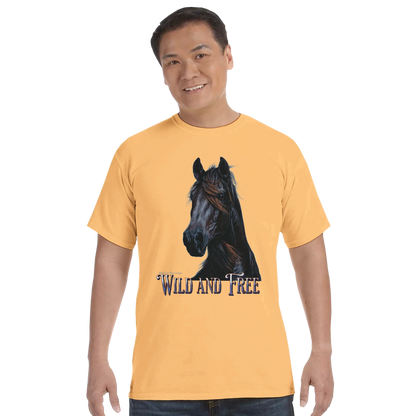 Wild and Free Comfort Colors Unisex T-Shirt – 100 % Baumwolle