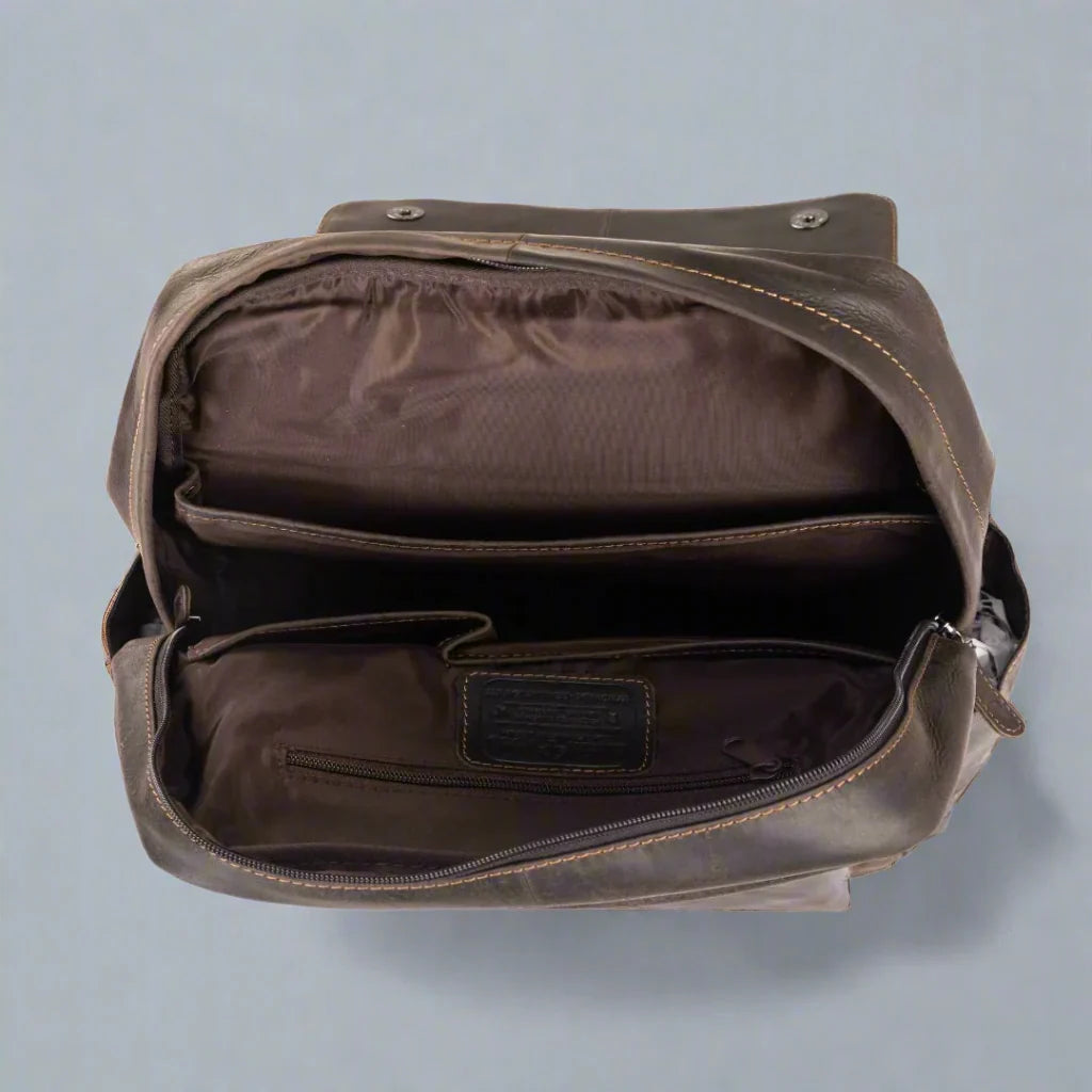 Greenwood Leather Vintage Laptop Backpack