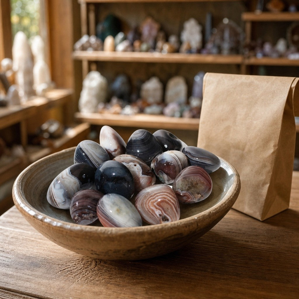Botswana Agate E Tumbled Stones