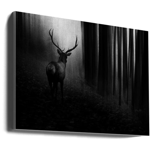 Wandbild Hirsch.