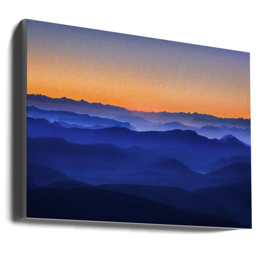 Wandbild Nebelberge