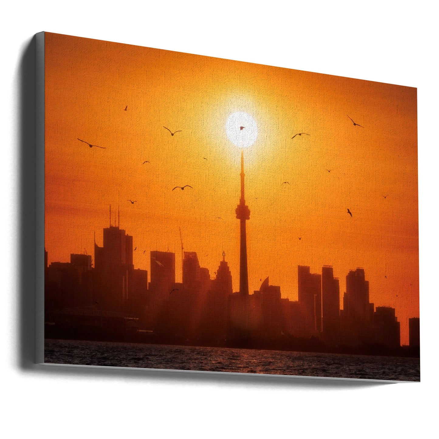 Wandbild Sonnenaufgang hinter Toronto Leinwandbild