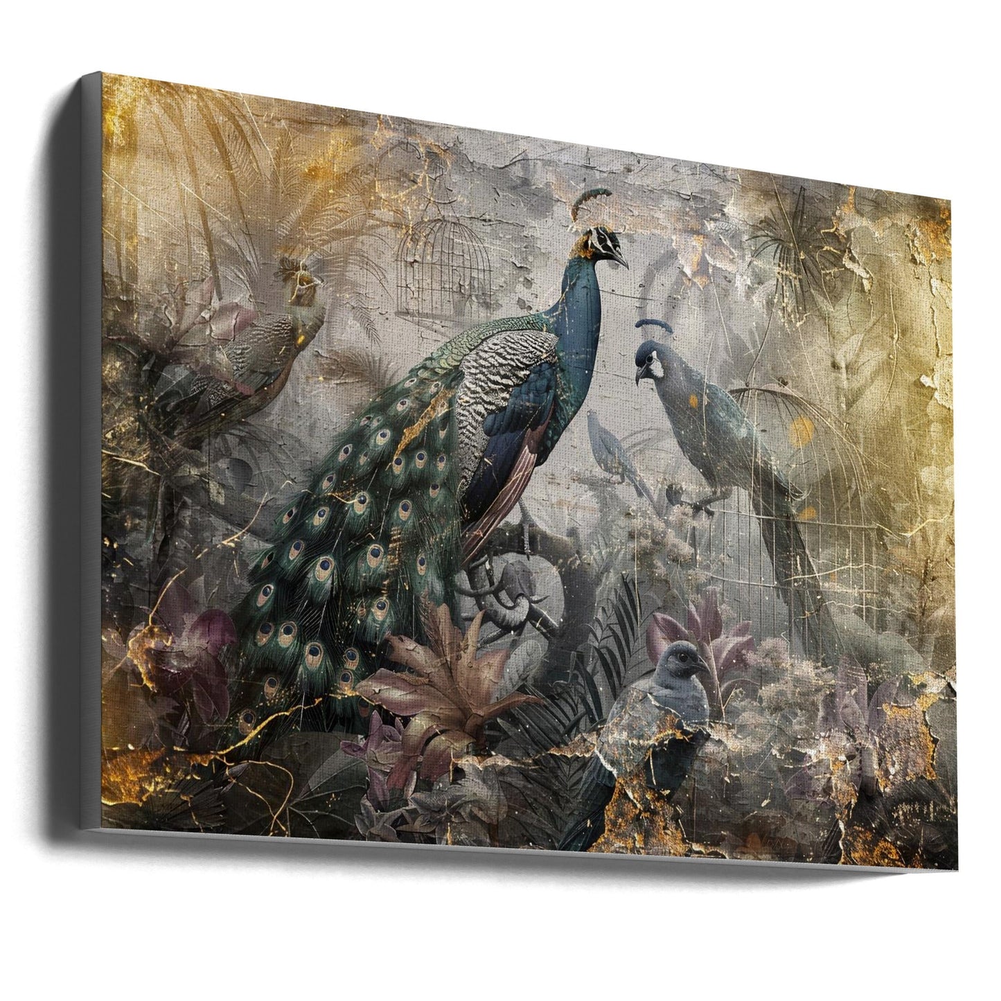 Wandkunst Vogel Vögel Tier Vintage Kunst Illustration Wandbilder 18