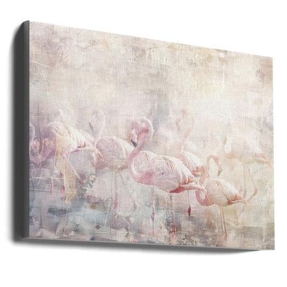 Wandkunst Flamingo Tier Vintage Kunst Illustration Wandkunst 10