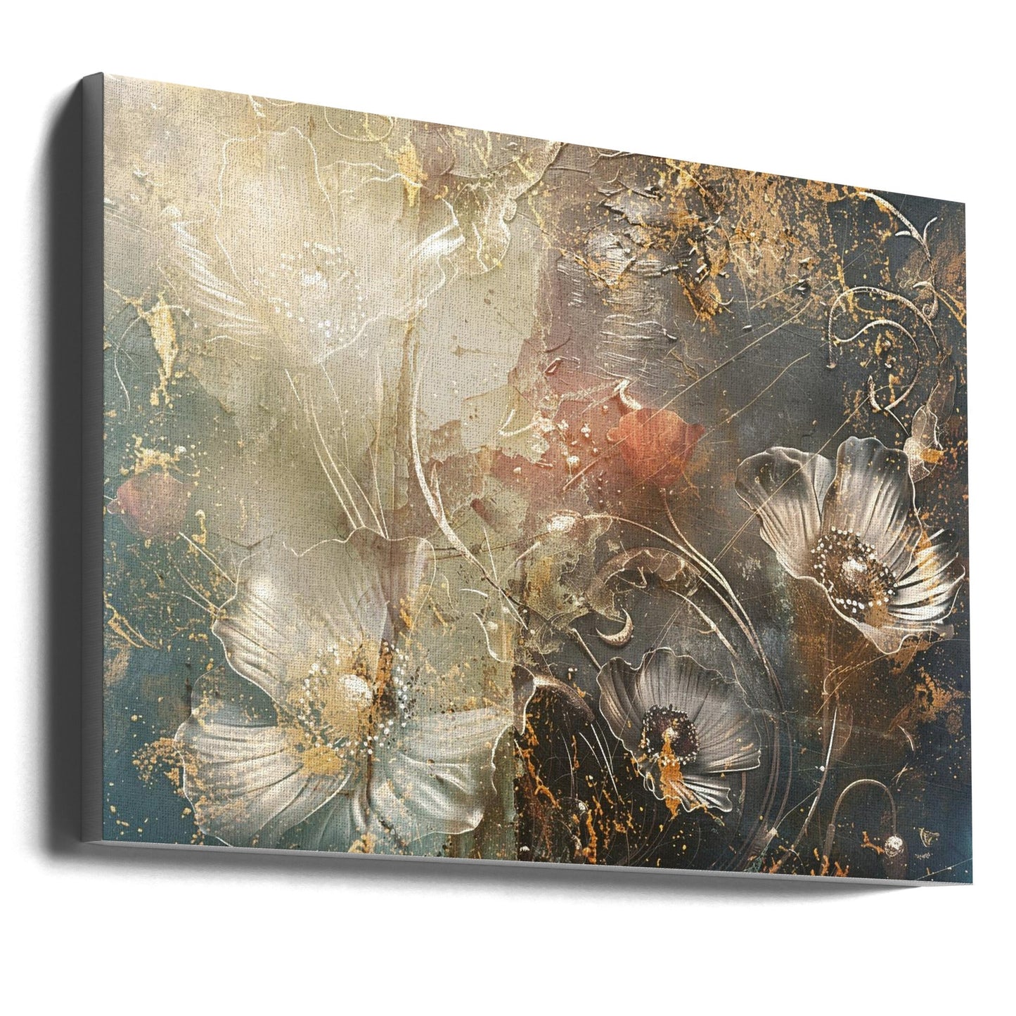 Wandbild Blumen Blumenkunst Illustration Wandkunst 042