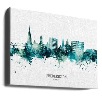 Wall art Fredericton Canada Skyline