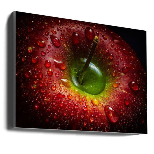 Wandkunst Roter Apfel. Lebensmittel