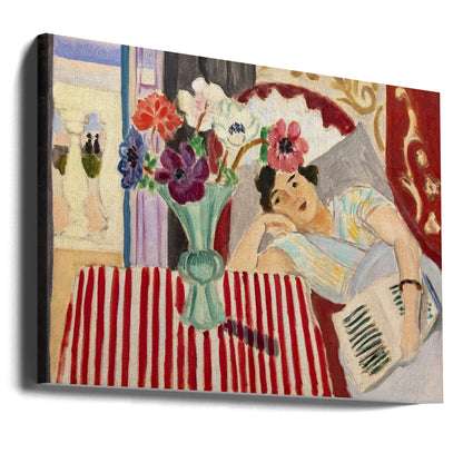 Wandbild Femme Et Anémones