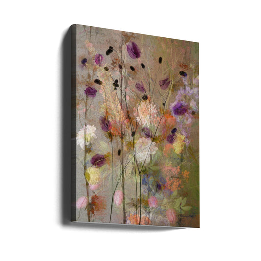 Wandbild Malerische Blumen