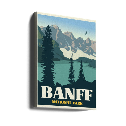 Wandkunst Banff-Nationalpark Reise-Kunstdruck