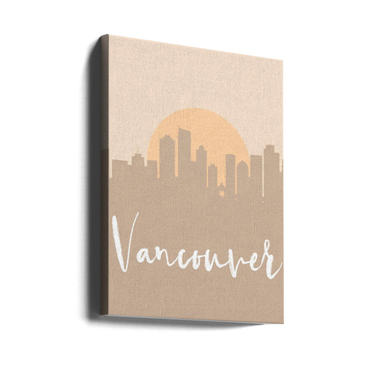 Wandbild Skyline Erdtöne 2 90