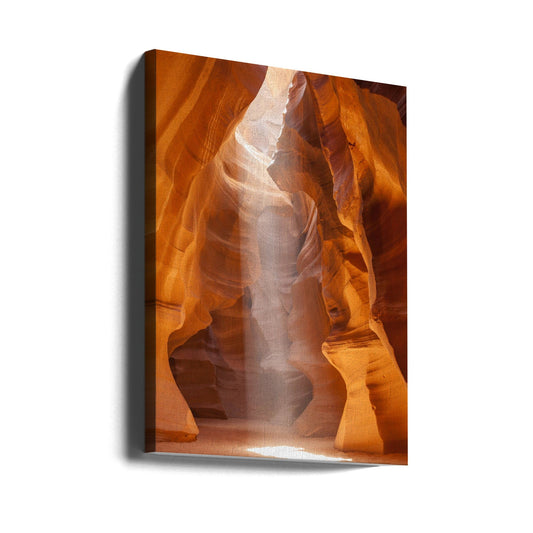 Wandbild ANTELOPE CANYON Einzigartiger Lichtstrahl