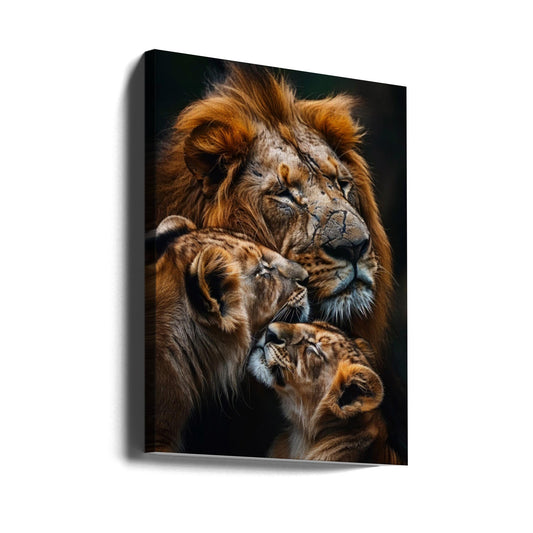 Wandbild Poster Löwenfamilie 2