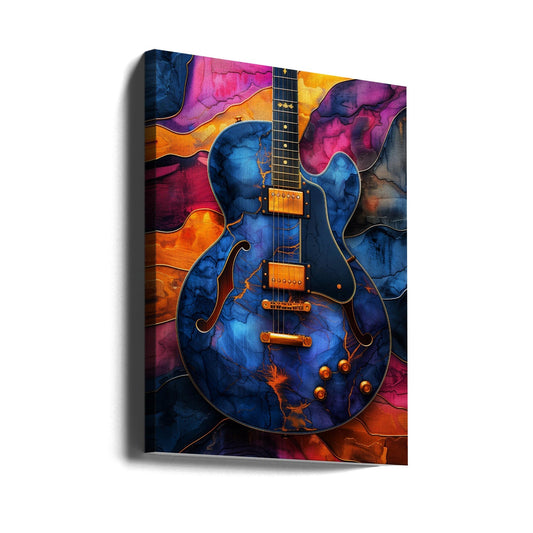 Musik Gitarre 5 Leinwandbild