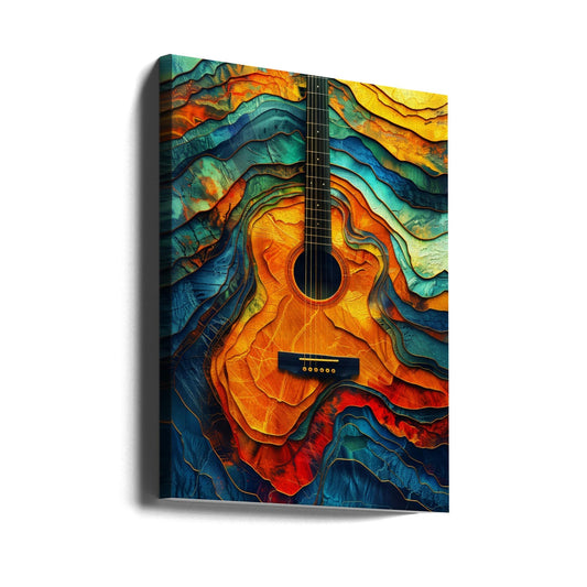 Musik Gitarre 6 Leinwandbild