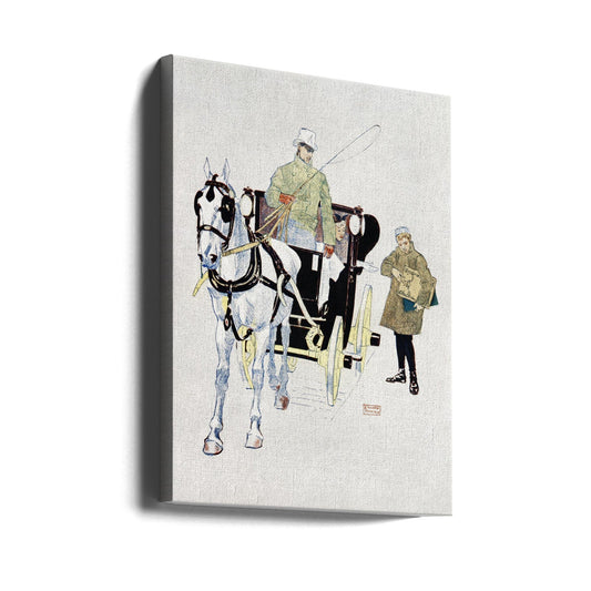 Wandkunst Vintage Kutsche (1893)