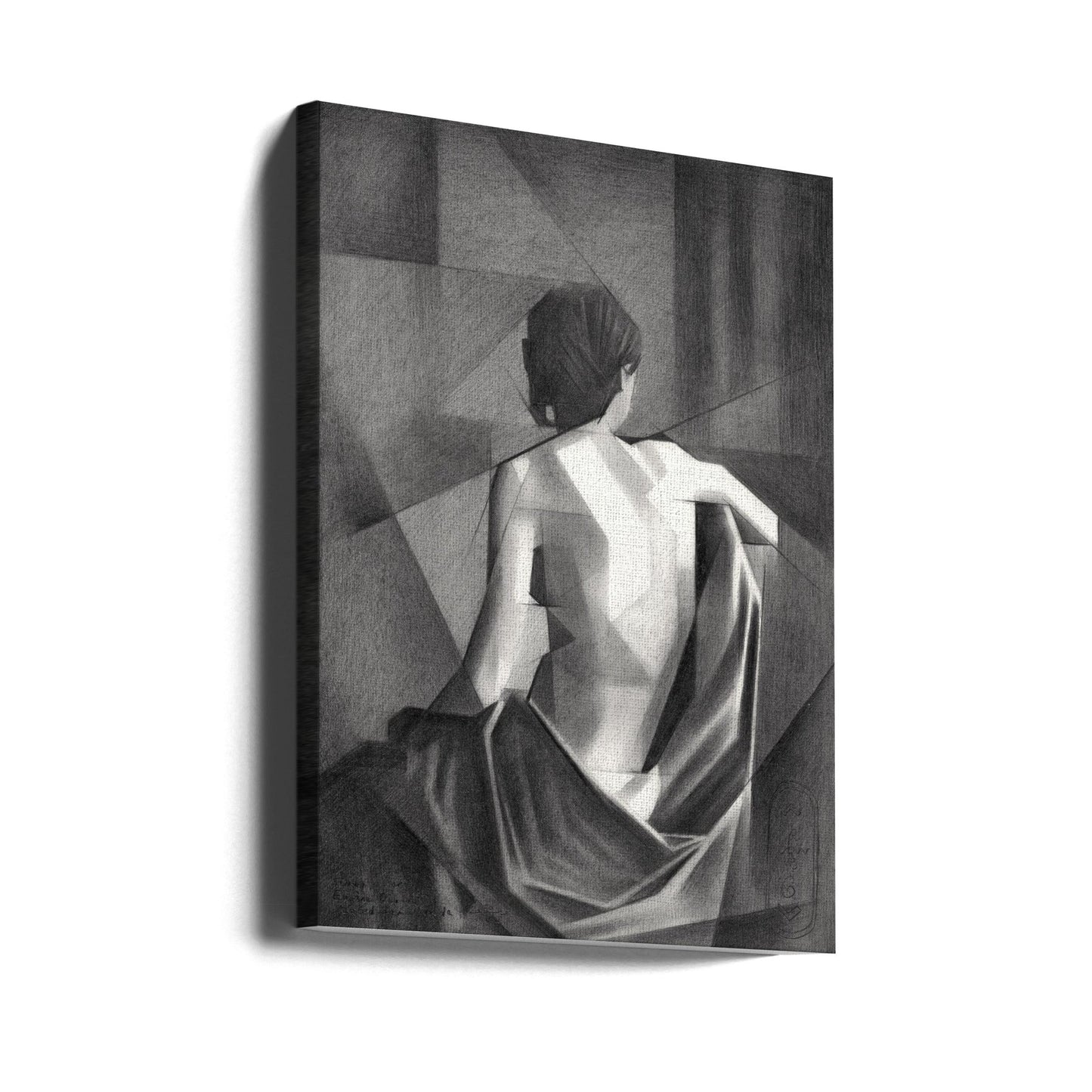 Wall art Study After Eugène Durieu &  #039;s Seated Female Nude - 20-08-21