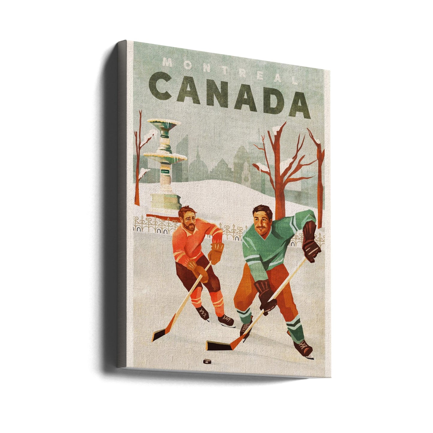 Wandkunst Montreal Kanada Teischhockey-Jungs