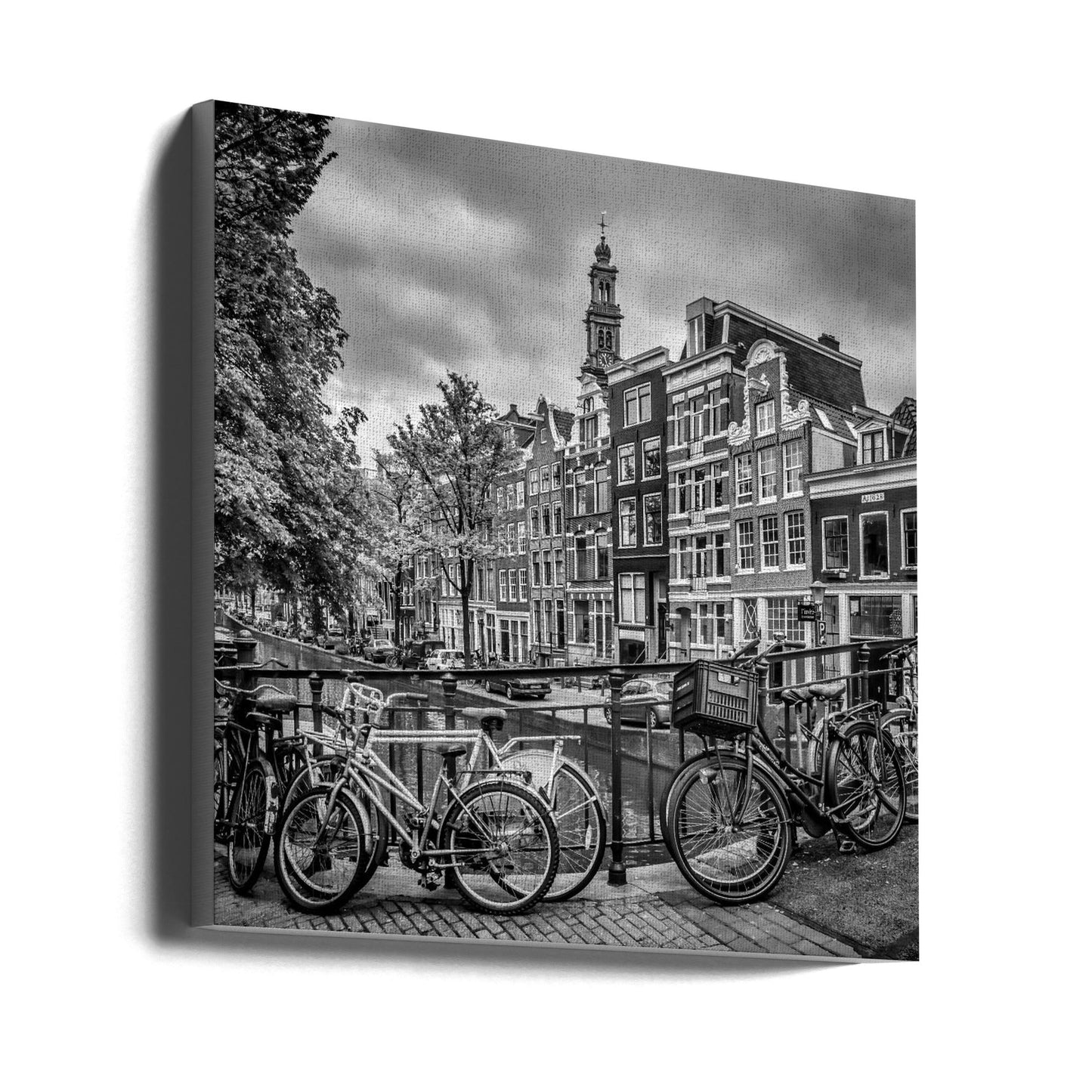 Wandbild AMSTERDAM Blumengracht schwarz & weiß