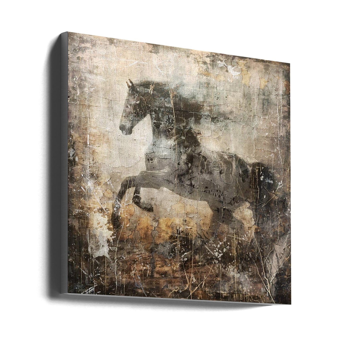 Wandkunst Pferd Vintage-Kunst-Illustration 09