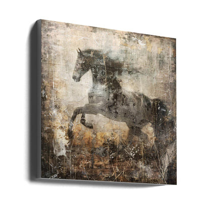 Wandkunst Pferd Vintage-Kunst-Illustration 09