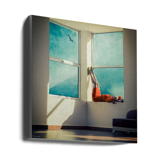 Wandkunstzimmer mit Aussicht