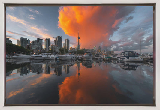 Wandbild Burn in Toronto Leinwandbild