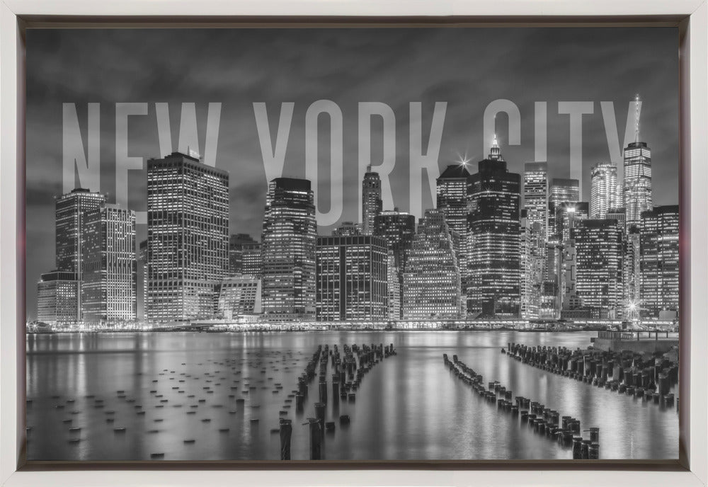 Wandkunst NEW YORK CITY Skyline Monochrom