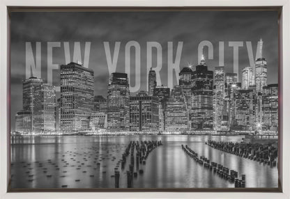 Wandkunst NEW YORK CITY Skyline Monochrom