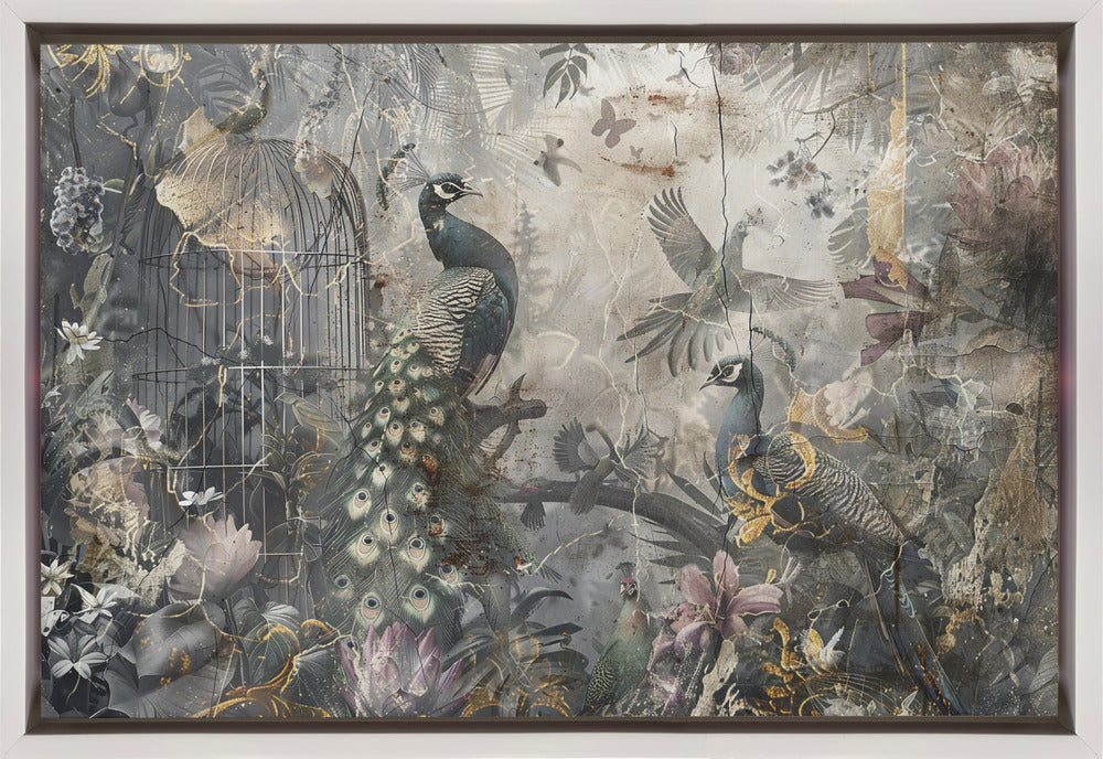 Wandbild Vogel Vögel Tier Vintage Kunst Illustration Wandkunst 17