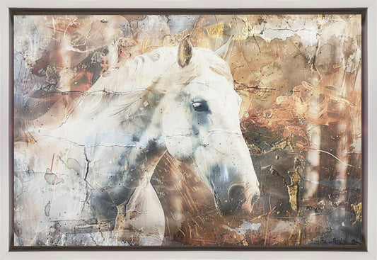 Wandbild Pferd Tier Vintage Kunst Illustration Wandkunst 05