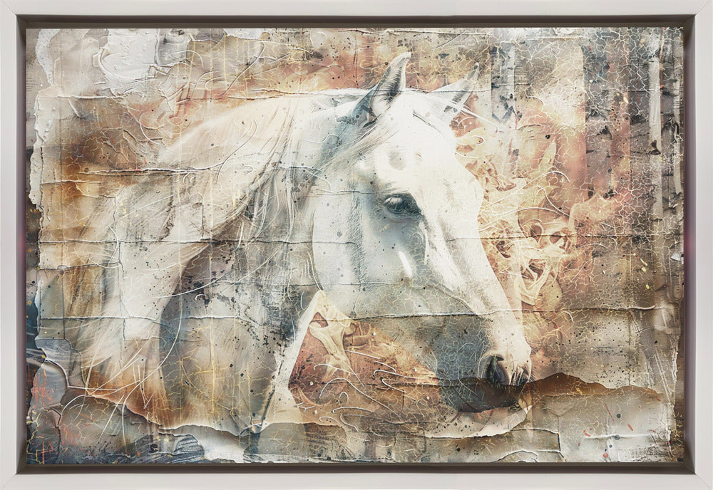 Wandbild Pferd Tier Vintage Kunst Illustration Wandkunst 06