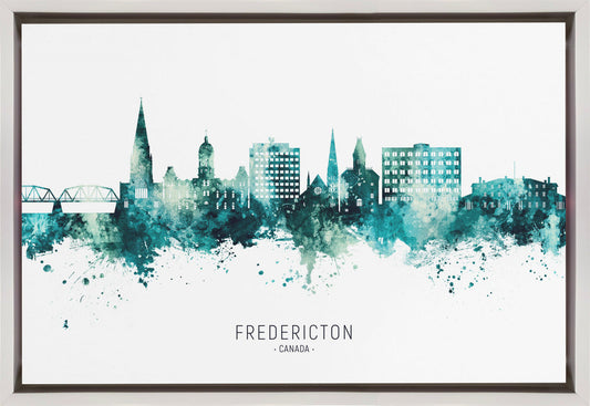 Wandkunst Fredericton Kanada Skyline
