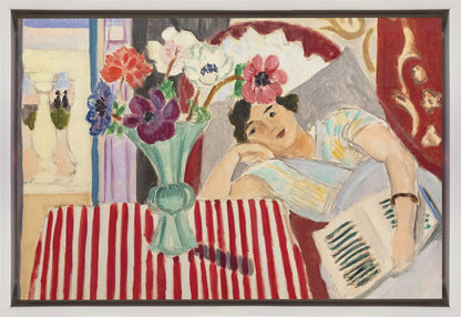 Wandbild Femme Et Anémones