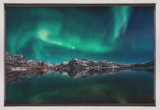 Lofoten Aurora Spiegelung