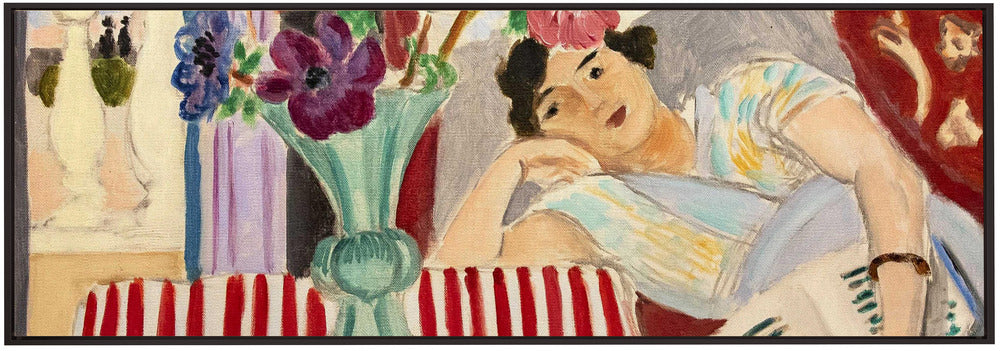 Wandbild Femme Et Anémones