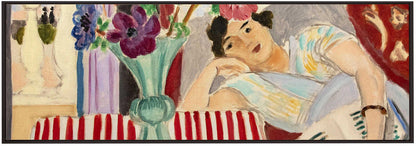 Wandbild Femme Et Anémones
