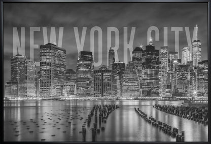 Wandkunst NEW YORK CITY Skyline Monochrom