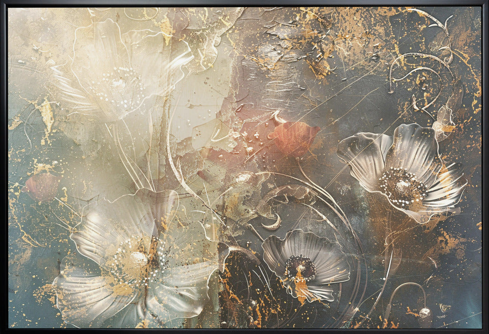 Wandbild Blumen Blumenkunst Illustration Wandkunst 042