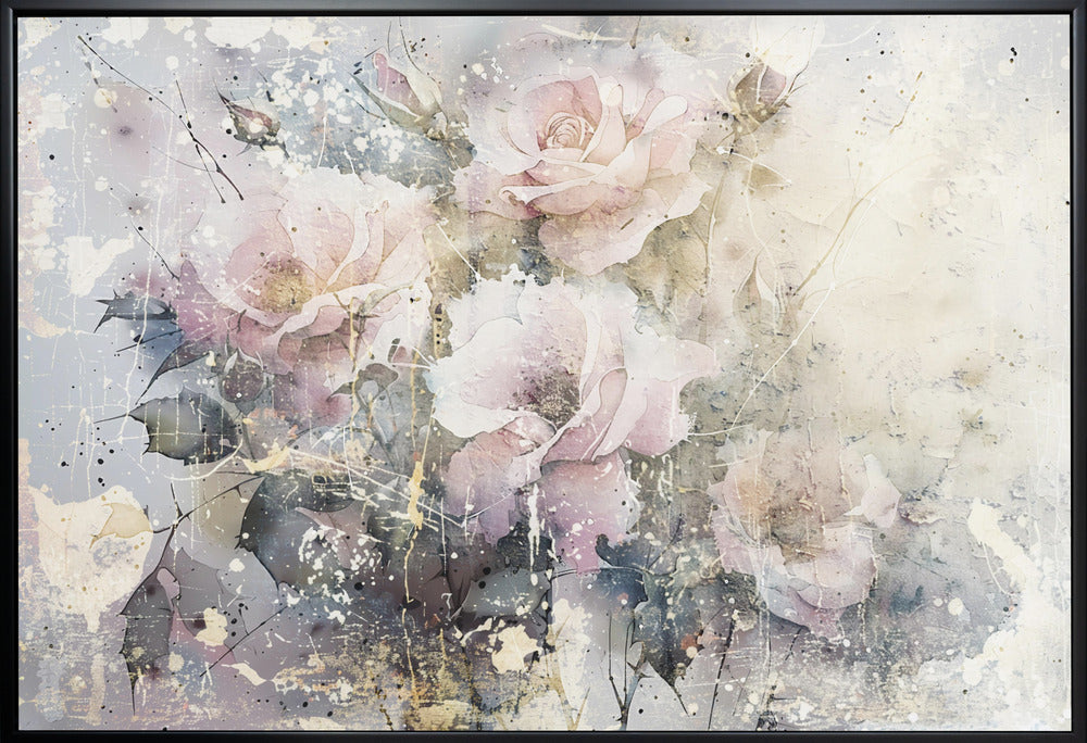 Wandbild Blumen Blumenkunst Illustration Wanddeko 076