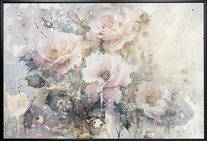 Wandbild Blumen Blumenkunst Illustration Wanddeko 076