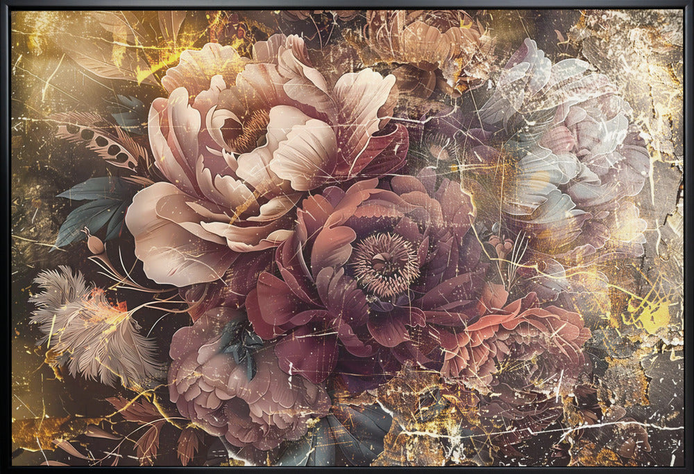 Wandbilder Blumen Blumen Illustration Wandkunst 096