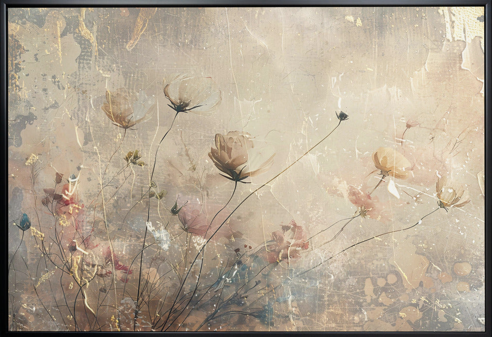 Wandkunst Blumen Floral Kunst Illustration Wanddeko 113