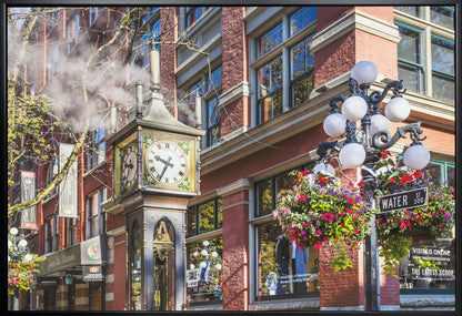 Wandbild Historische Gastown Steam Clock in Vancouver