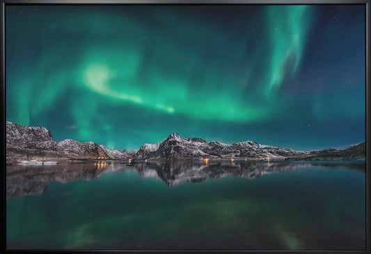Lofoten Aurora Spiegelung