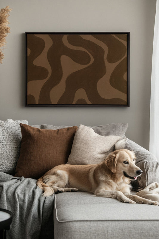 MINERAL FLOW, Werk auf gespannter Leinwand