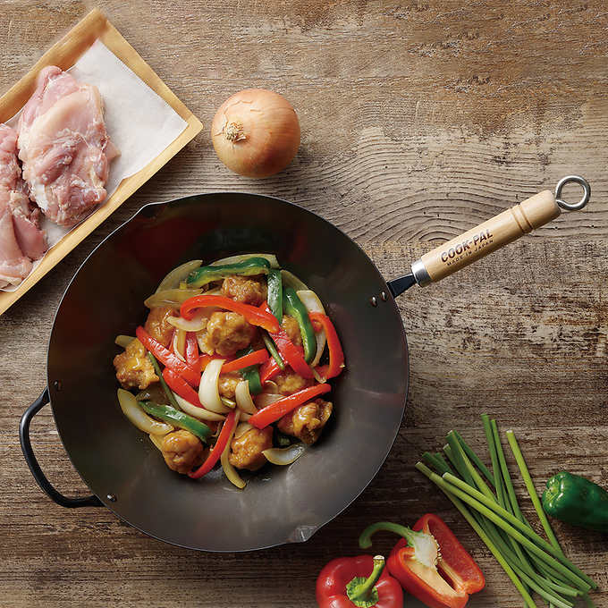 YOSHIKAWA Cook-Pal Ren Nitrierter Carbonstahl Beijing Wok 36cm - Japan